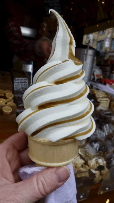 ice cream with a maple swirl in montreal