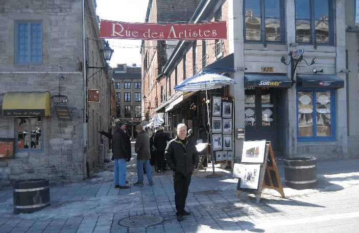 The old quarter in montreal is fun for eating and shopping