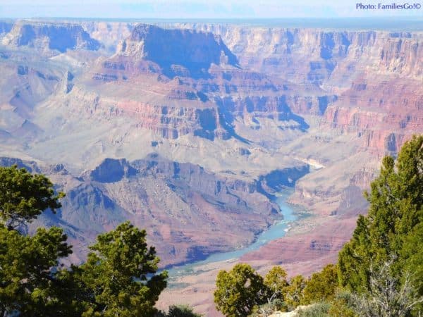 The colorado river from desert view overlook