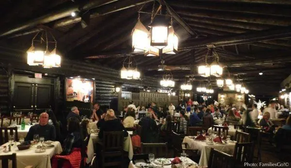 the elegant dining room at el tovar lodge at the grand canyon