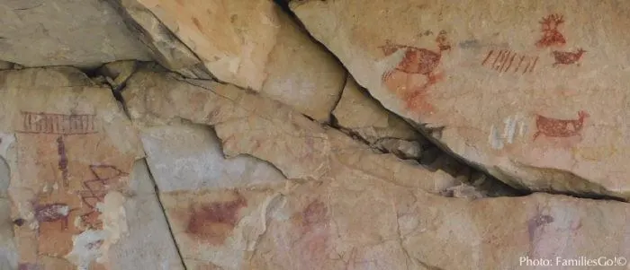 petroglyphs on the bright angel trail at the grand canyon