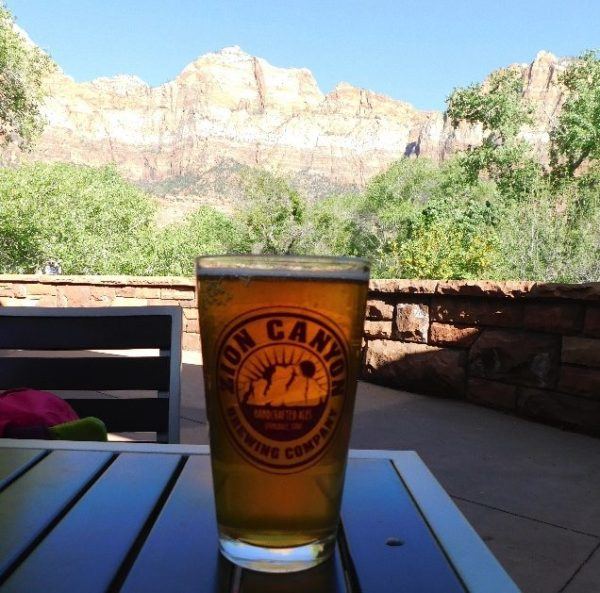 Beer with a view at zion brewing company