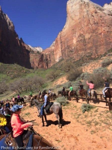 Horseback riding in zion park