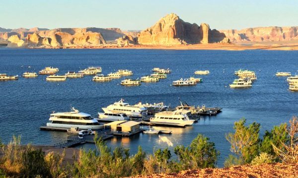 The marina at lake powell