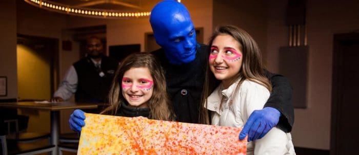 Blue Man Group is a fun theater event for kids 7 and older.