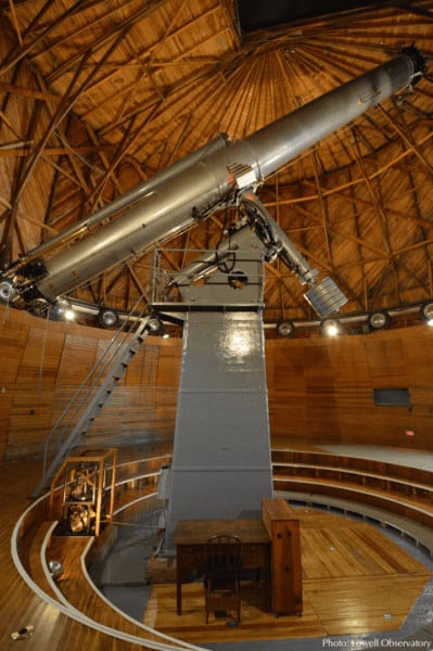 The 100 year old telescope at lowell observatory still shows plenty of stars and planets