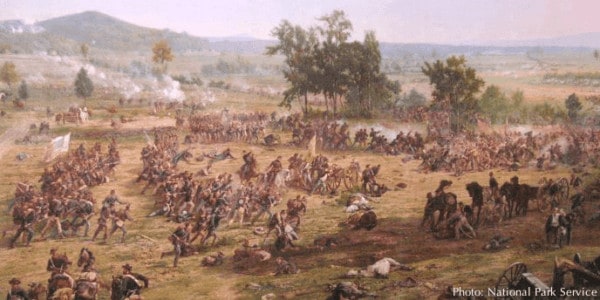 They cyclorama at the gettysburg visitors center