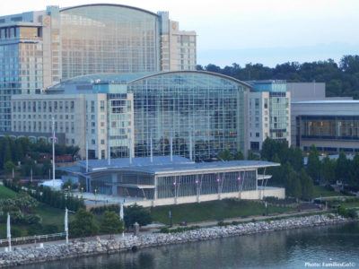 A bird's eye view of the gaylord national resort on the potomac
