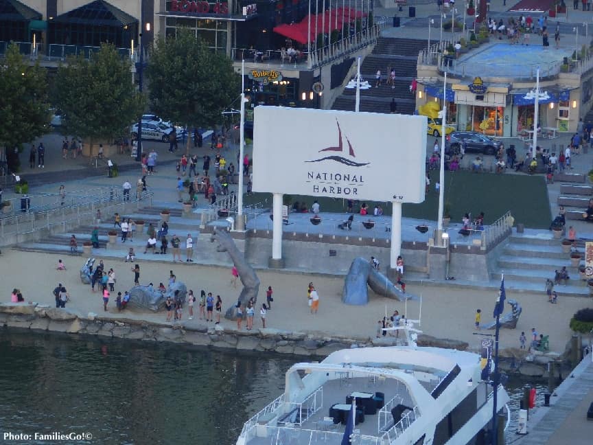 a bird's eye view of national harbor