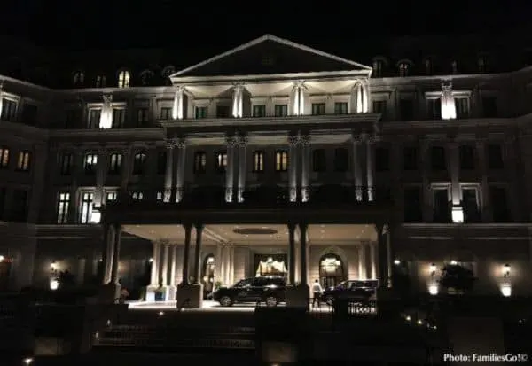 the nemacolin chateau at night