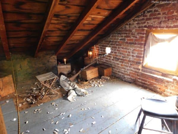 The attic at the shriver house hid confederate sharp shooters