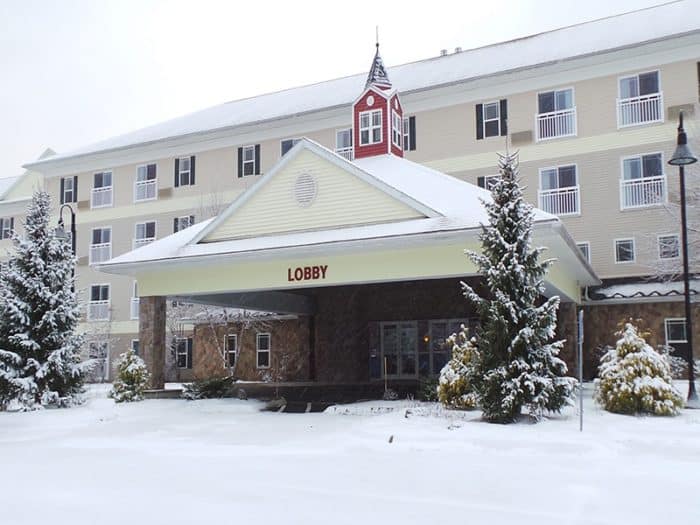 The berkshire mountain lodge is a