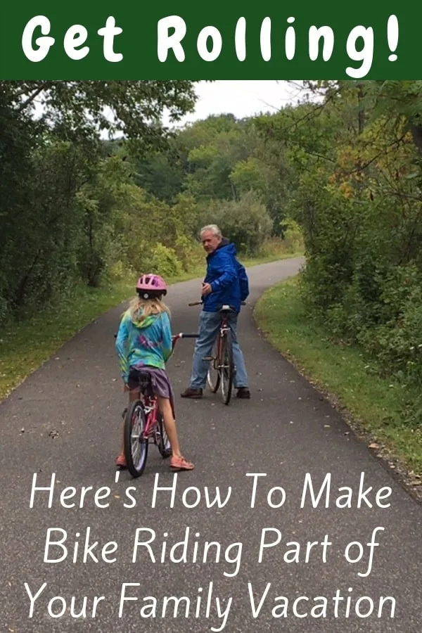 How To Travel With Bicycles &Amp; Kids Tips for biking with kids on vacation. How far to ride, what to bring, how to choose a bike rack and more. #tips #biking #cycling #kids #family #travel #vacation