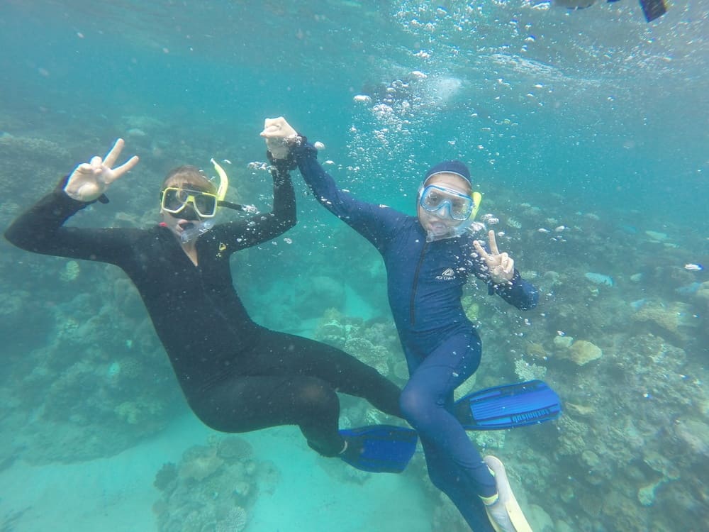 Snorkeling is a great way for families to see the great barrier reef