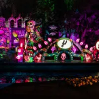 The Riverwalk in San Antonio hosts a floating Dia Del Lost Muertos parade before Halloween