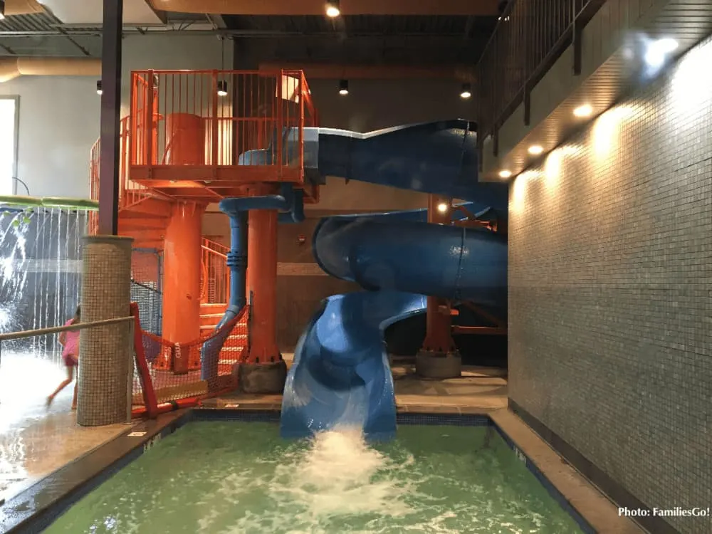 the water slide