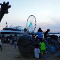 National Harbor has great views and lots of family activities