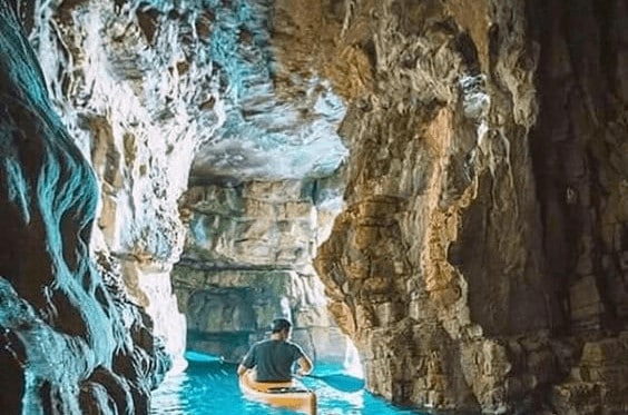 a different way to kayak in croatia -- underground