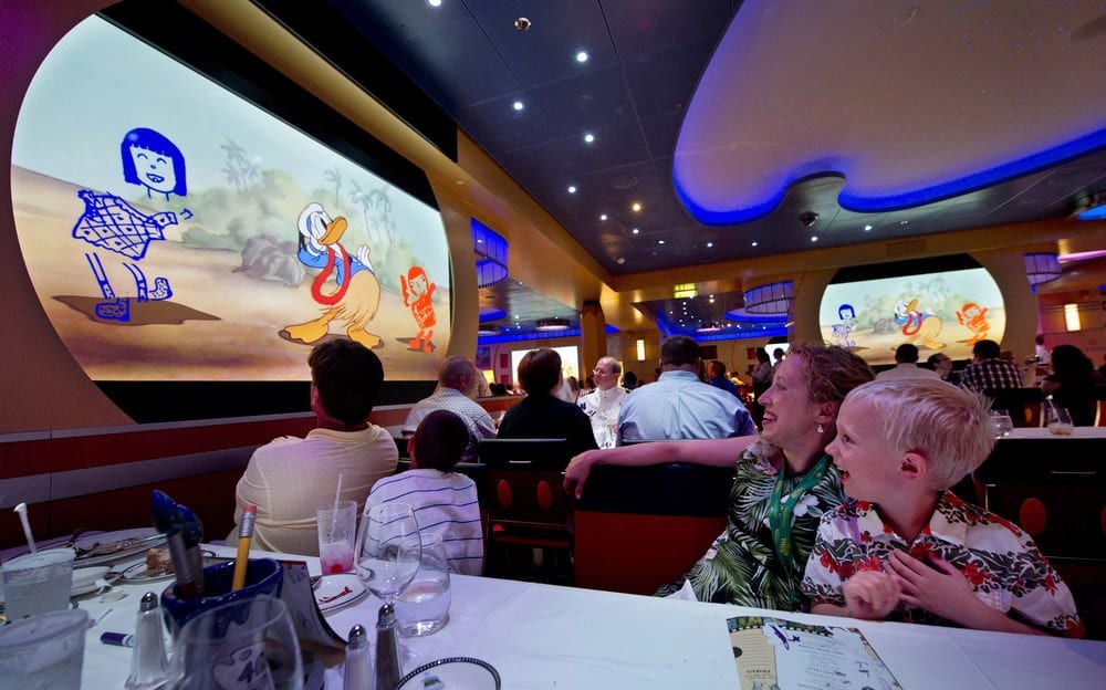 Animator's palate offers fun dining on disney cruises.