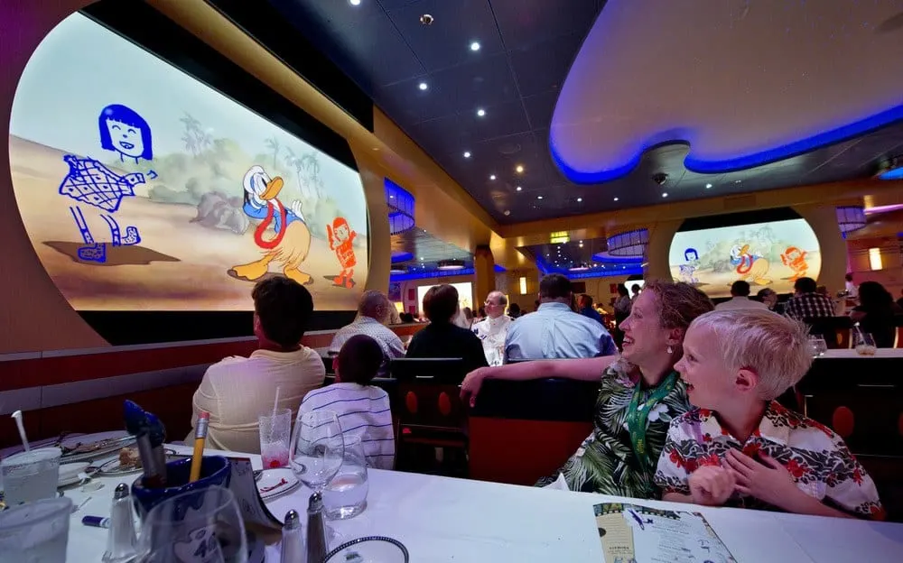 animator's palate offers fun dining on disney cruises.