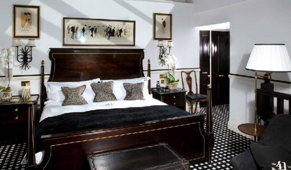 The sleek and modern 41 hotel in london is ideal for a city getaway for two.