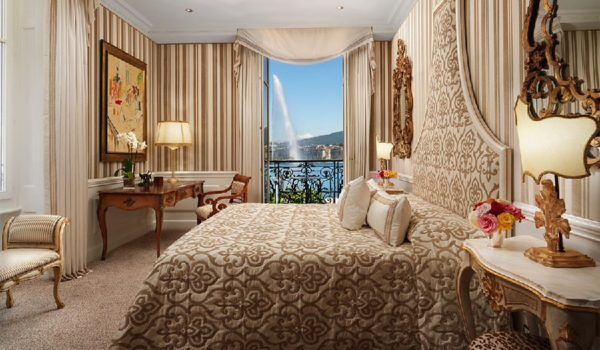 Swiss city luxury with a lake view