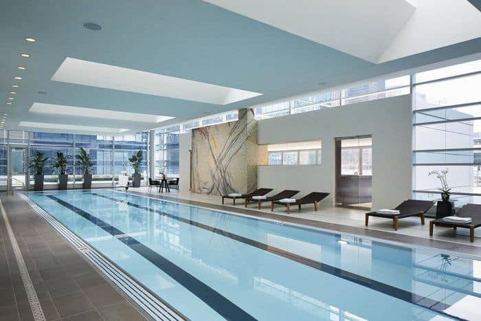 The lap pool a the loews hotel