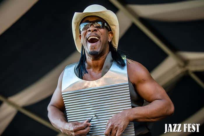 Zydeco at the new orleans jazz fest
