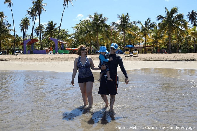 Puerto rico is ideal for a babymoon with a child along