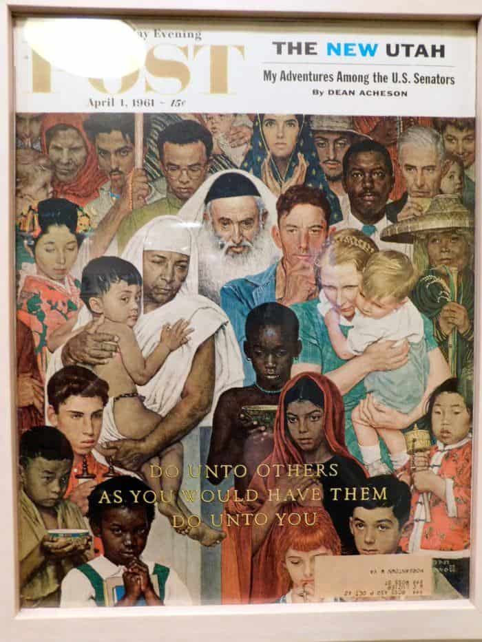 Norman rockwell's peace cover