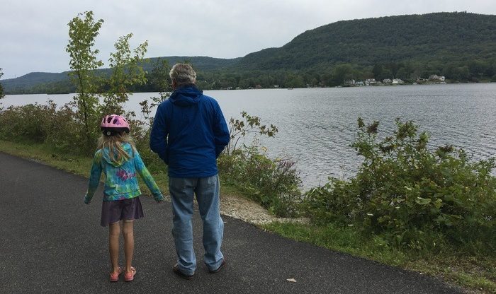 Taking a break from biking the ashuwilticook trail
