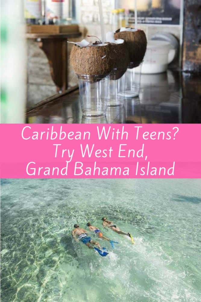 For a low-key caribbean vacation with tweens or teens, head to grand bahama island, and go beyond freeport to the west end, which offers vacation homes, colorful old bay resort, and sport fishing and eco tours among the things to do. #bahamas #teens #tweens #vacation #grandbahama #winterbreak #springbreak #beach