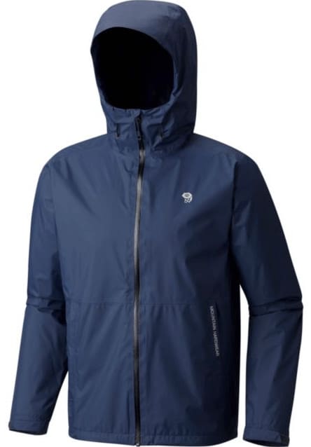 this rain jacket is handy for cooler rainy days.