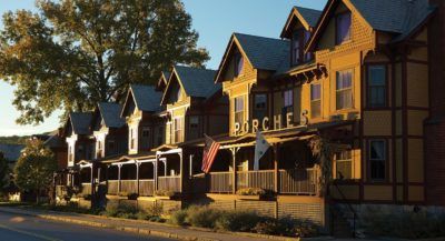 The front porches of the eponymous north adams hotel