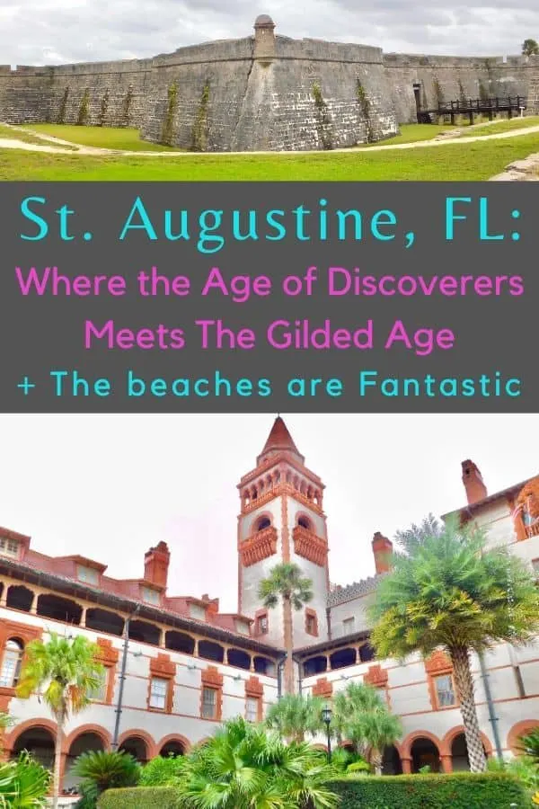 st. augustine florida offers visitors a taste of spanish colonial history, the oldest fort in the continental u.s. and gilded-age luxury. it also has beautiful beaches and great food. you're kids will love this getaway and so will you! #florida #staugustien #food #attractions #thingstodo #kids #vacation #ideas #thingstodo