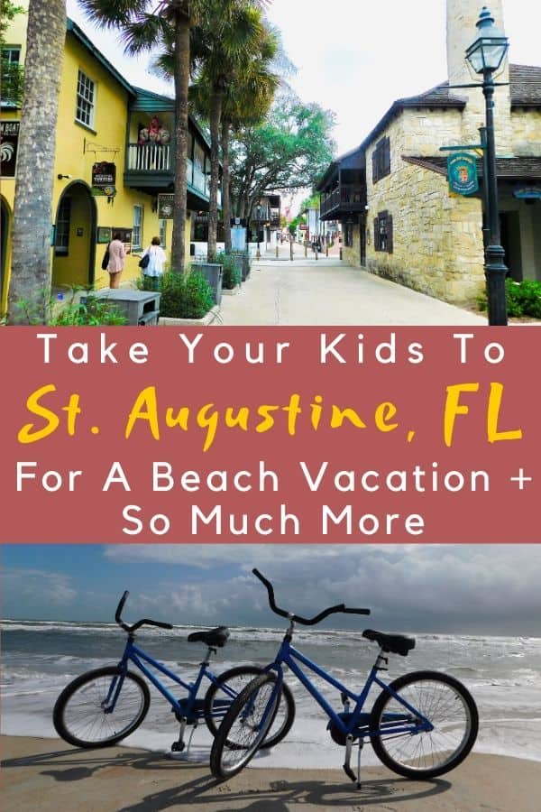 st. augustin in florida is a family beach destination that offers so much more, from gilded-age mansions to spanish colonial history, plus great food and alligators! what more could your kids want? #st.augustine #florida #floridashistoriccoast #thingstodo #beach #history #alligatorfarm #oldquarter