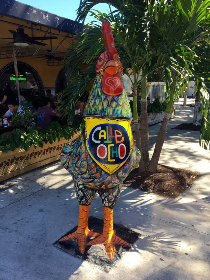 look for the rooster to find calle ocho