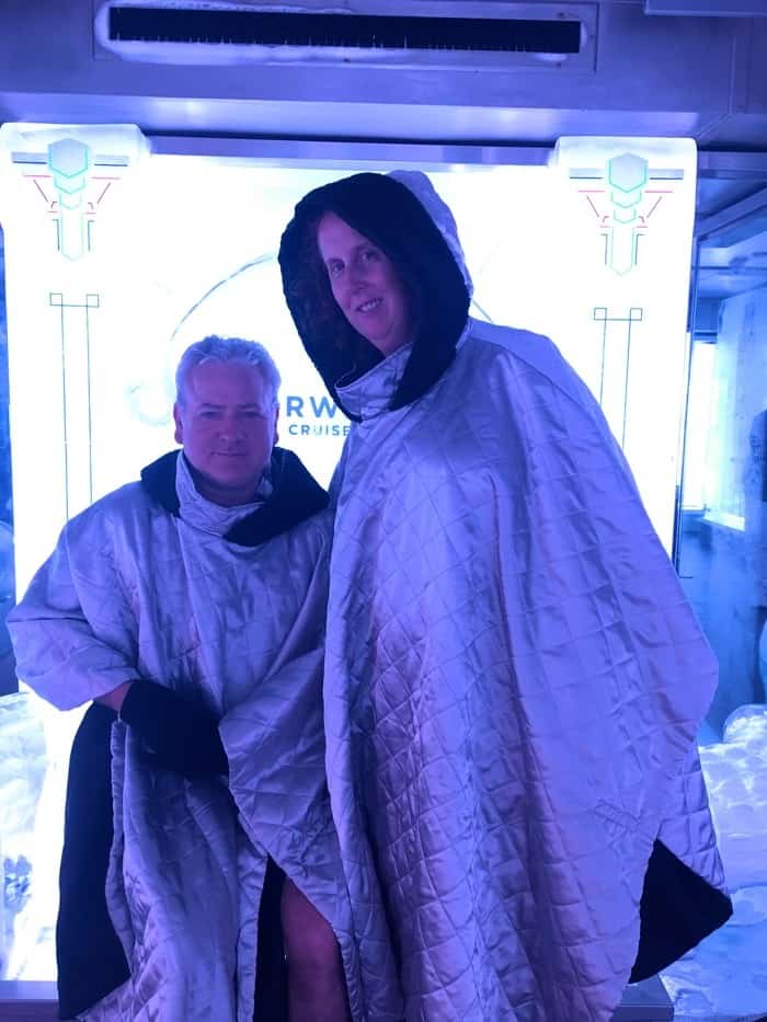 Fur coats for the svedka ice bar