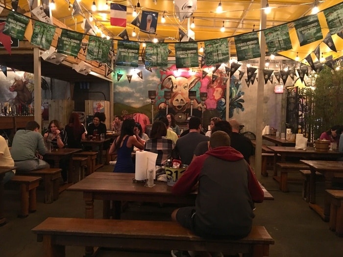 The butcher beer garden in wynwood