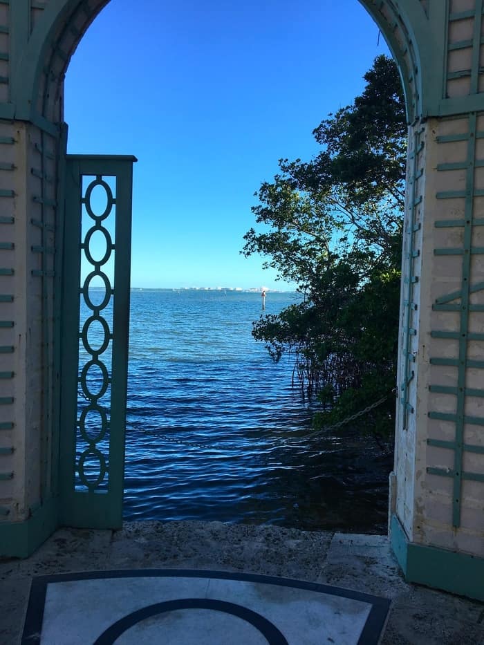 the seaside gazebo at vizcaya mansion