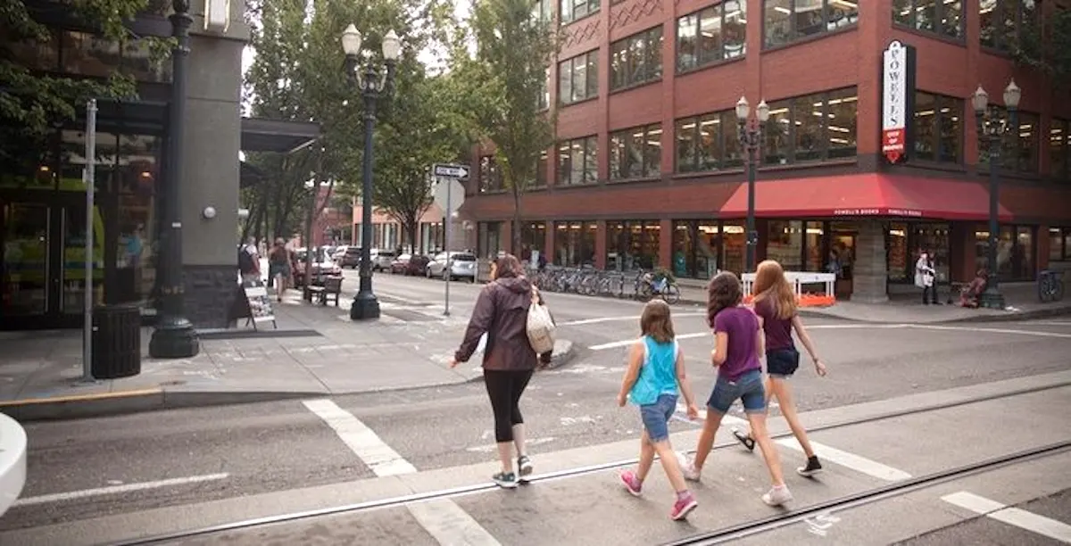 48 Hours in Portland With Tweens: 15 Good Things To Do & Eat: A mom and tweens head to Powell's Book Store in the Pearl District.