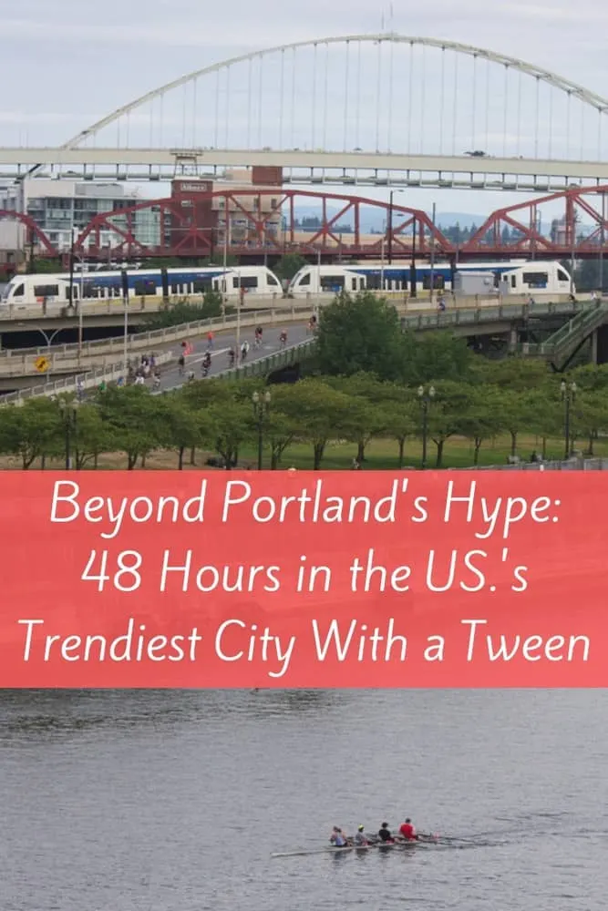 portland, oregon is a low-key city full of neighborhoods, local food, good beer and nice parks. here are fun ways to explore it with kids or tweens along. #portland #oregon #tweens #kids #vacation #thingstodo #food #beer