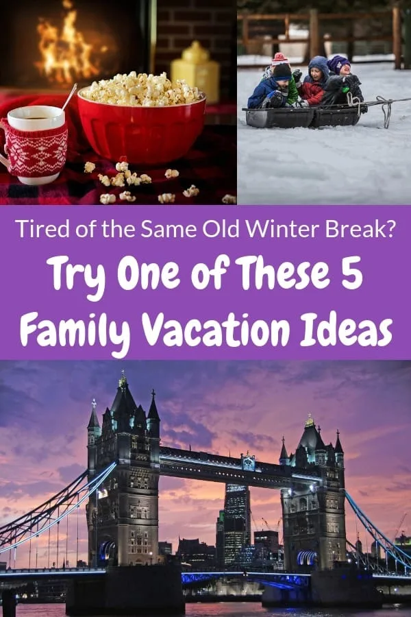 here are 5 winter family vacation ideas that might surprise you. they include weekend and week-long getaways for a range of budgets. #family #winter #vacation #ideas