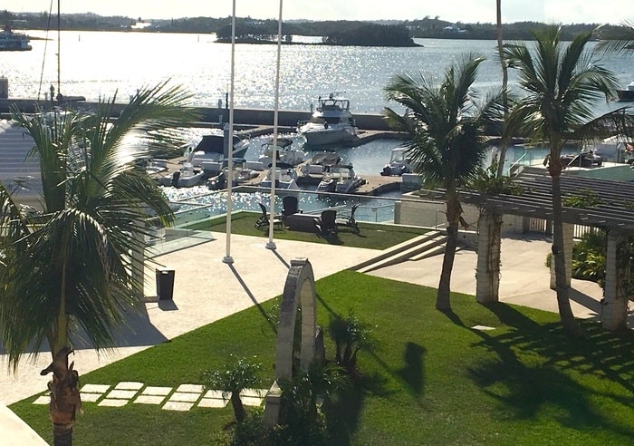 The harbor at the princess resort in hamilton, bermuda