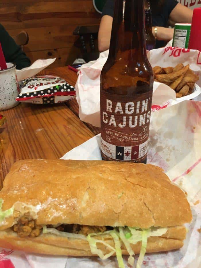 An old tyme oyster po'boy