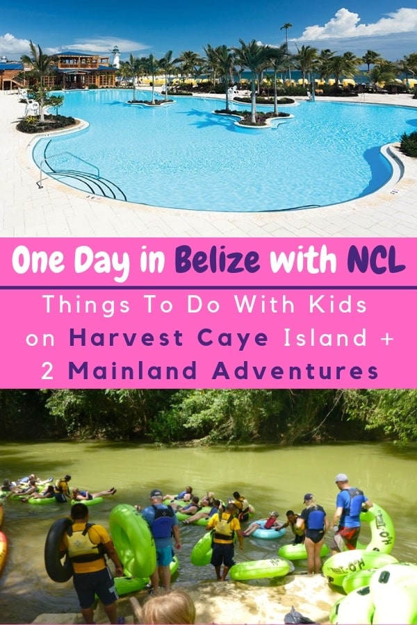 Ncl's harvest caye port of call offers shopping, adventure sports, an enormous pool and pool bar. But if you want to get off the private island and explore belize you have to book a shore excursion or a ticket on the ferry to placencia, a charming beach town. Here's how to enjoy 1 day in belize with kids. #kids #cruise #ncl #belize #harvestcaye #placencia #shoreexcursions