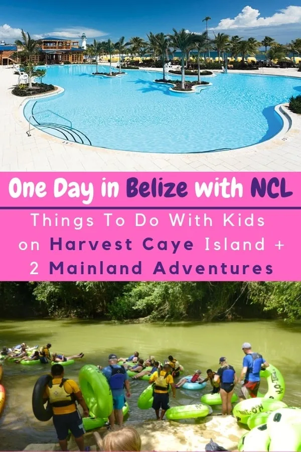 ncl's harvest caye port of call offers shopping, adventure sports, an enormous pool and pool bar. but if you want to get off the private island and explore belize you have to book a shore excursion or a ticket on the ferry to placencia, a charming beach town. here's how to enjoy 1 day in belize with kids. 