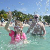 splashing in Tabyana Beach