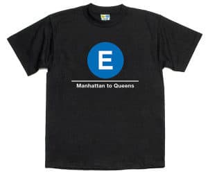 Subway t-shirts are a great nyc souvenir