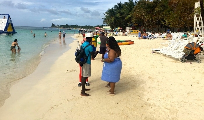 people on tabyana beach